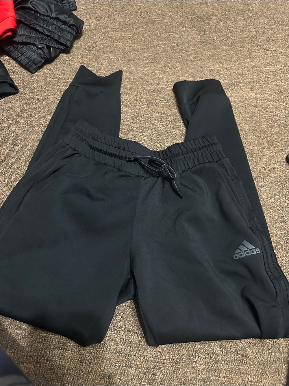 adidas  Black Pull-On Jogger Sweatpants